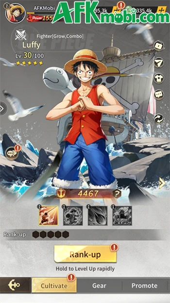 Grand Voyage: Pirate King game đấu tướng chủ đề One Piece