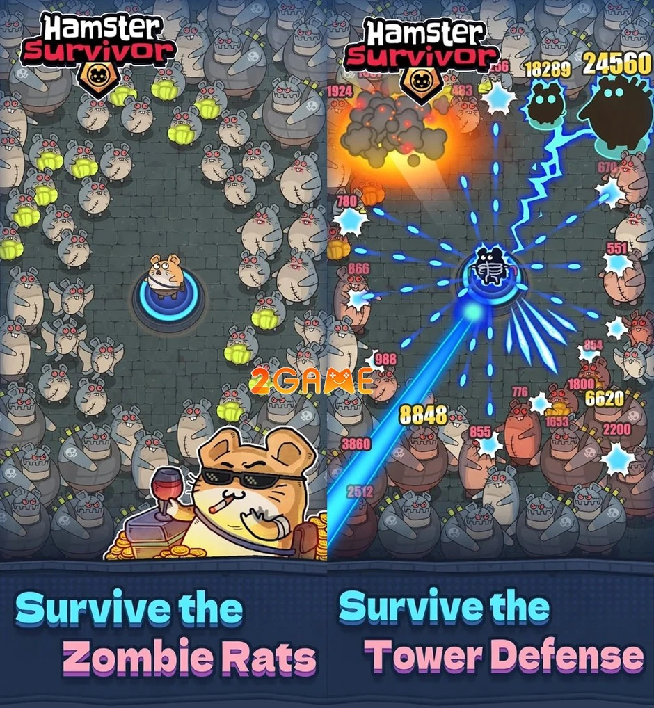 Hamster Survivor - Đỉnh cao sinh tồn trong thế giới pixel đầy mê hoặc