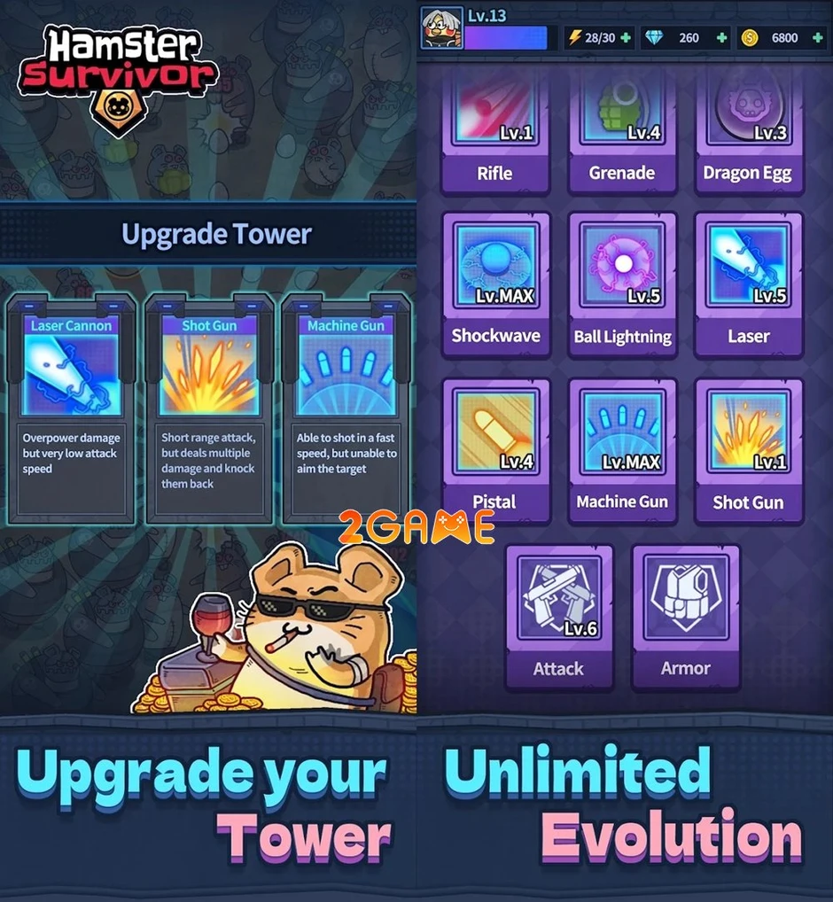 Hamster Survivor - Đỉnh cao sinh tồn trong thế giới pixel đầy mê hoặc