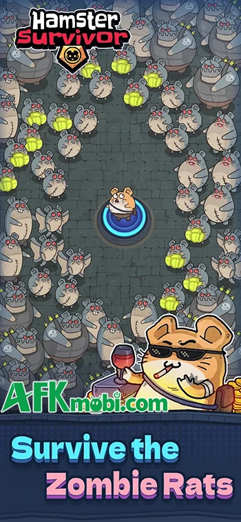 Hamster Survivor thử thách bạn sống sót trước bọn chuột zombie