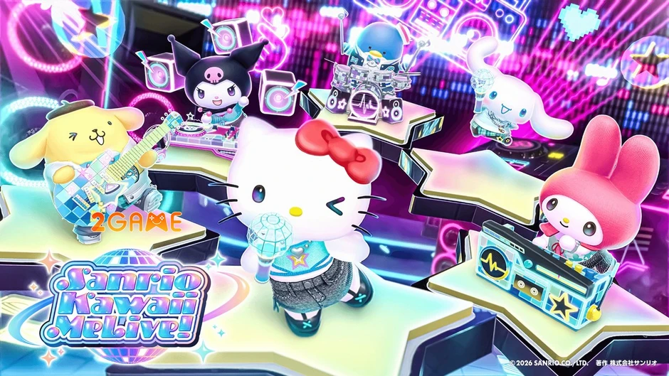 Hello Kitty khai phá vũ trụ vũ đạo qua siêu phẩm game âm nhạc Sanrio Kawaii Me Live! Hello Kitty khai phá vũ trụ vũ đạo qua siêu phẩm game âm nhạc Sanrio Kawaii Me Live!