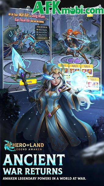 Hero of Land: All Stars game đấu tướng loạn chiến chủ đề fantasy