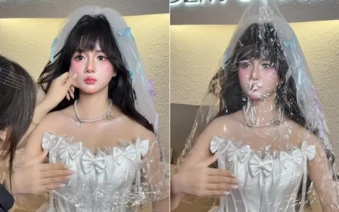 Hóa thành búp bê, hot girl xinh đẹp hút cả triệu view, khiến người xem ngỡ ngàng vi nhan sắc "đỉnh chóp"