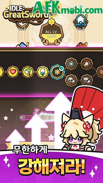 Idle: GreatSword cho bạn phát triển sức mạnh bằng thanh đại kiếm