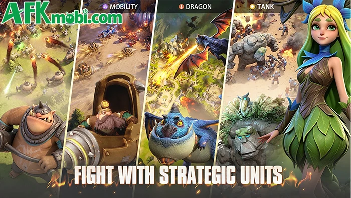 Infinity Dragons game SLG cho xây dựng thành trì lẫn nuôi rồng