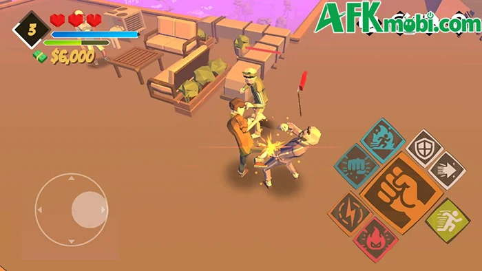 Karate Hassle game hành động beat 'em up 3D có yếu tố phiêu lưu