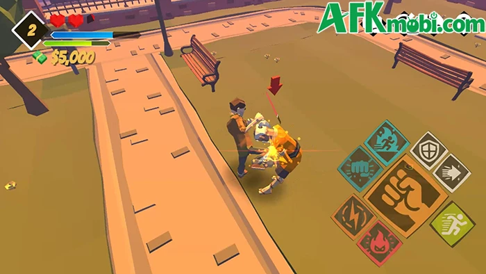 Karate Hassle game hành động beat 'em up 3D có yếu tố phiêu lưu