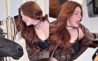 Khoảnh khắc cưỡi ngựa xuất thần chỉ là "sống ảo", hot girl gây ngỡ ngàng với sự thật phía sau