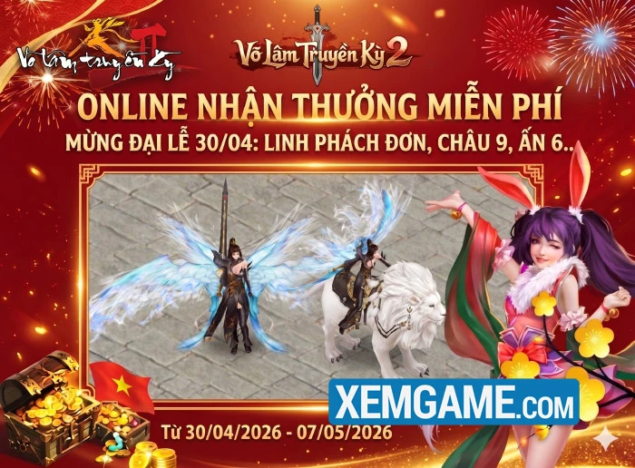 Kiếm Hổ ra mắt cùng chuỗi đua top lớn: Võ Lâm Truyền Kỳ II tung nhiều phần thưởng giá trị Kiếm Hổ ra mắt cùng chuỗi đua top lớn: Võ Lâm Truyền Kỳ II tung nhiều phần thưởng giá trị