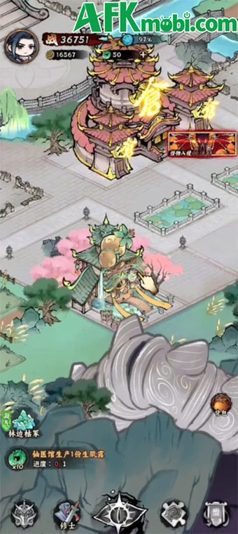 Kim Đan Trường Sinh game tu tiên kết hợp gầy dựng tông môn