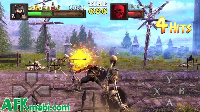 Kings Do Not Fall Mobile game hành động beat 'em up cuộn cảnh