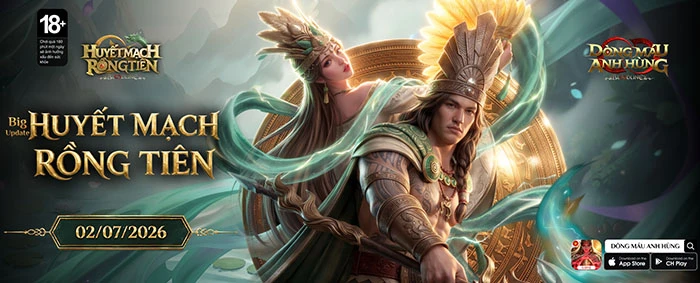 Lạc Long Quân và Âu Cơ xuất hiện trong Bloodline: Dòng Máu Anh Hùng Lạc Long Quân và Âu Cơ xuất hiện trong Bloodline: Dòng Máu Anh Hùng