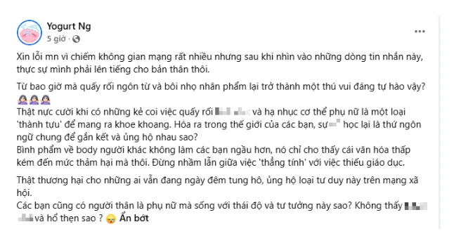 Liên tục bị quấy rối bằng những ngôn từ khiếm nhã, đây có thể là nữ streamer "khổ nhất" Việt Nam Liên tục bị quấy rối bằng những ngôn từ khiếm nhã, đây có thể là nữ streamer "khổ nhất" Việt Nam