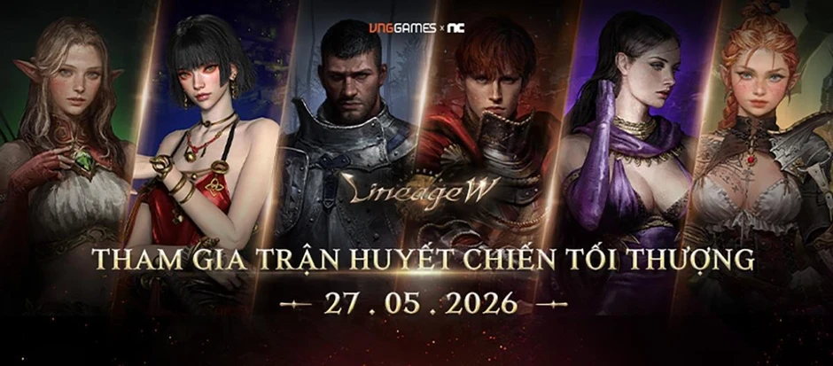 Lineage W chính thức mở server SEA bao gồm cả thị trường Việt Nam
