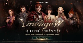 Lineage W mở chức năng tạo trước nhân vật, cơ hội đặt chỗ cho các bang hội là đây!