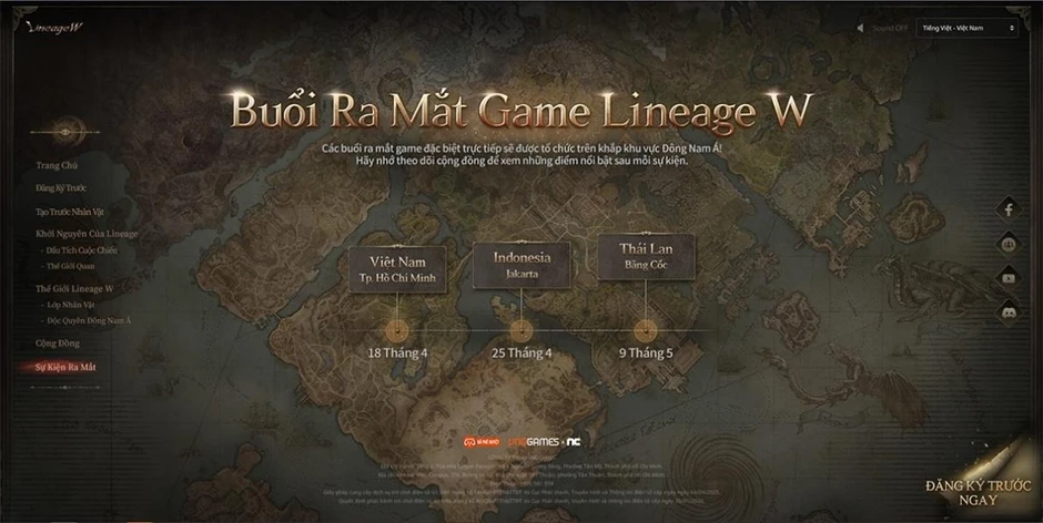 Lineage W ra mắt thị trường SEA với 3 showcase tại Việt Nam, Thái Lan và Indonesia