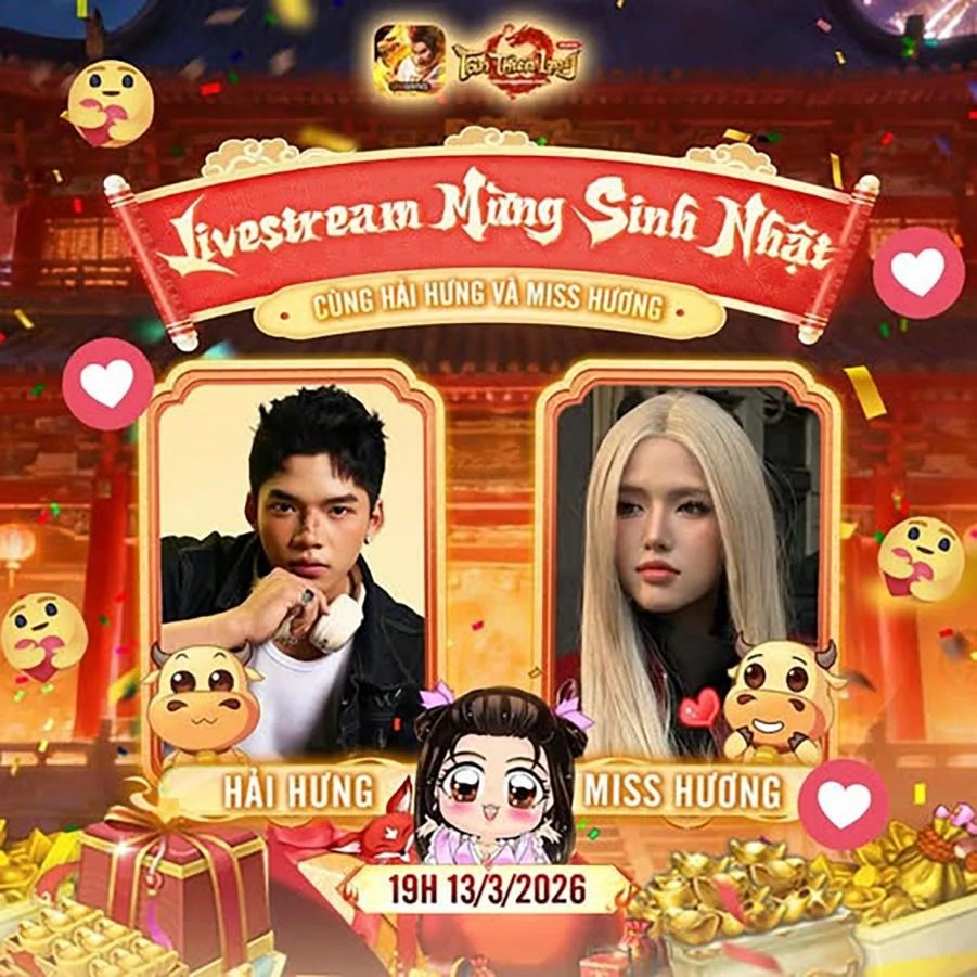 Tân Thiên Long Mobile: Livestream đặc biệt mừng sinh nhật 7 tuổi và sự kiện hấp dẫn Tân Thiên Long Mobile: Livestream đặc biệt mừng sinh nhật 7 tuổi và sự kiện hấp dẫn