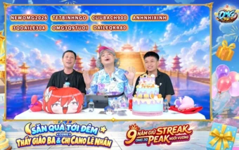 Livestream OMG 3Q 9 tuổi bùng nổ nhờ màn tương tác của Chị Ca Nô và Thầy Giáo Ba