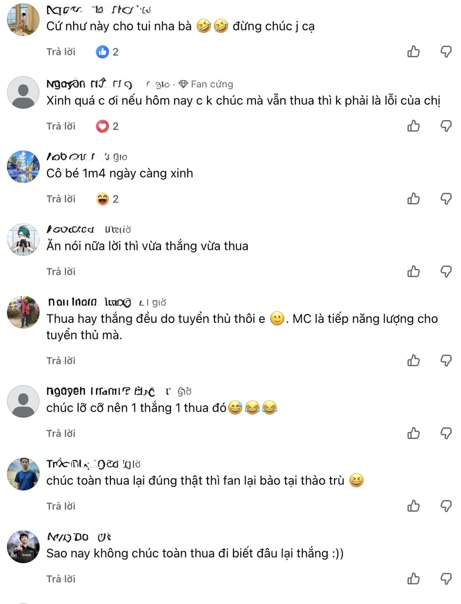 MC Phương Thảo bị fan Liên Quân phong "thánh nặng vía" MC Phương Thảo bị fan Liên Quân phong "thánh nặng vía"
