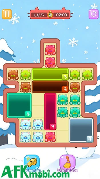 Meow Block: Color Collect - Di chuyển những khối hố để gom mèo