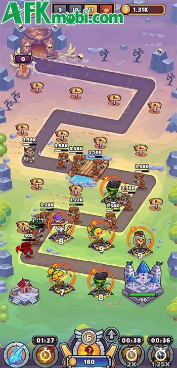 Merge Heroes game phòng thủ với phong cách đồ họa ngộ nghĩnh