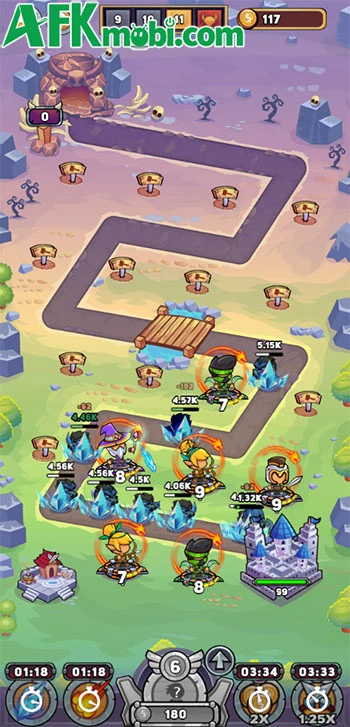 Merge Heroes game phòng thủ với phong cách đồ họa ngộ nghĩnh