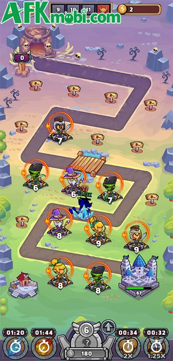 Merge Heroes game phòng thủ với phong cách đồ họa ngộ nghĩnh