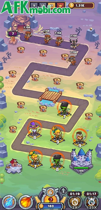 Merge Heroes game phòng thủ với phong cách đồ họa ngộ nghĩnh