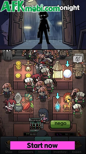 Midnight Market: Tycoon game casual mô phỏng kinh doanh