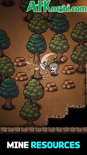 Mine Hero game hành động với phong cách đồ họa pixel 2D