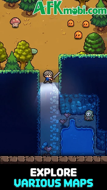 Mine Hero game hành động với phong cách đồ họa pixel 2D