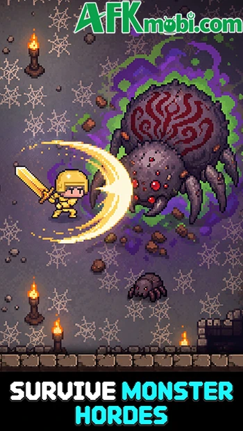Mine Hero game hành động với phong cách đồ họa pixel 2D