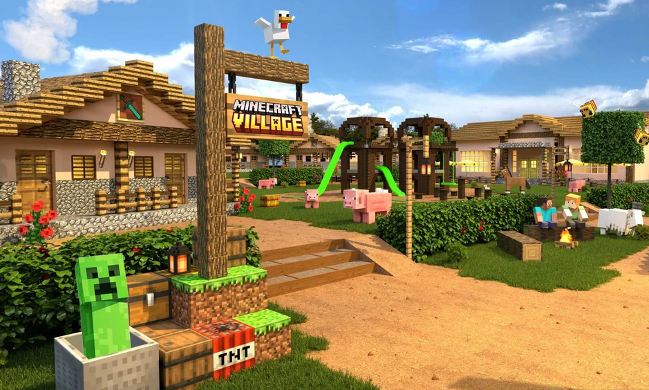 Minecraft được "rót vốn" gần 2000 tỷ, chuẩn bị mở riêng một công viên giải trí ngoài đời thực?