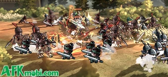 Mini Legends: Clash Of Realms cho người chơi gầy dựng quân đội