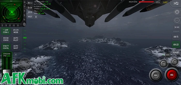 Modern Jet Fighter: Air Combat cho game thủ lái phi cơ chiến đấu