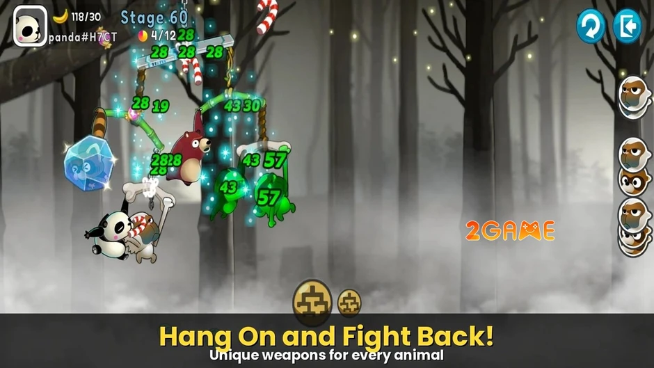 Monkey Battle: Swing Shot – Dùng Trọng Lực Viết Lại Luật Chơi Sinh Tồn