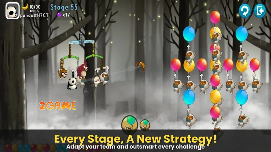 Monkey Battle: Swing Shot – Dùng Trọng Lực Viết Lại Luật Chơi Sinh Tồn