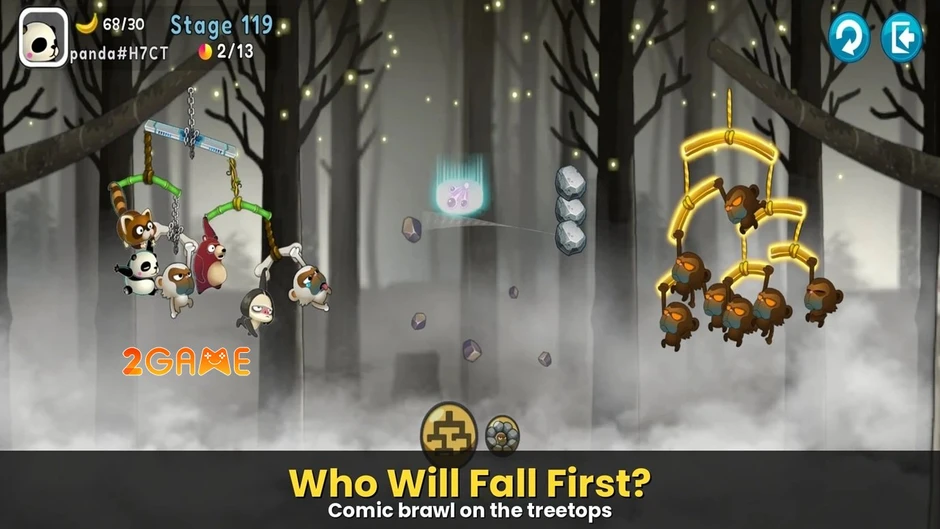 Monkey Battle: Swing Shot – Dùng Trọng Lực Viết Lại Luật Chơi Sinh Tồn