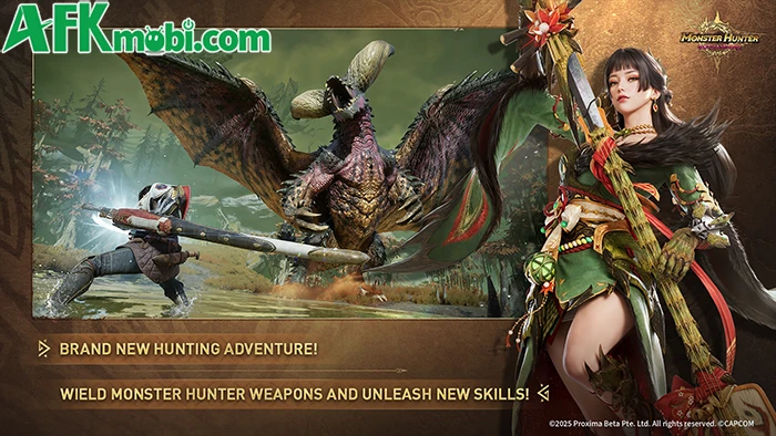 Monster Hunter Outlanders mang đến lối chơi tiệm cận với IP gốc