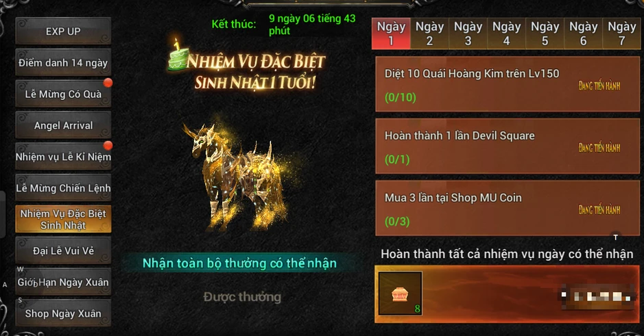 Mu Lục Địa VNG chuẩn bị kỷ niệm 1 năm ra mắt tại Việt Nam
