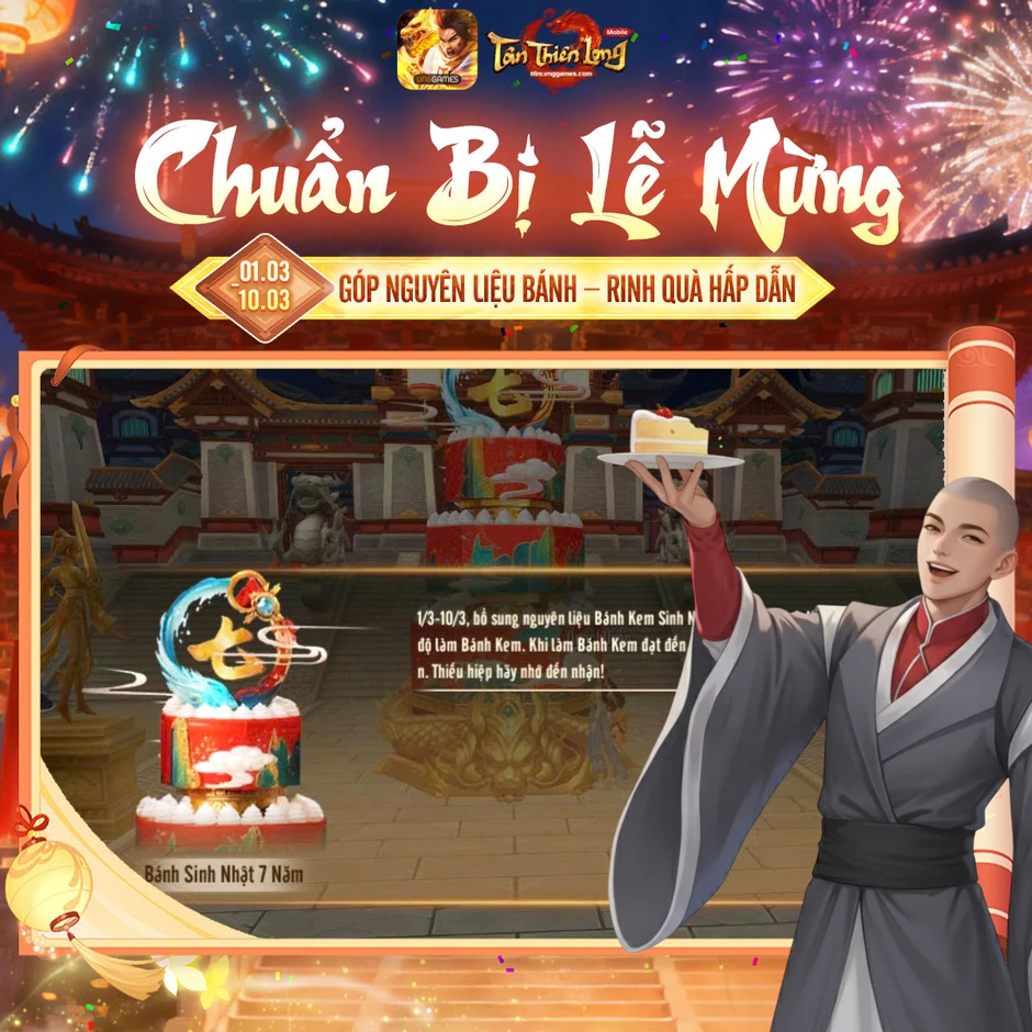Mừng sinh nhật 7 tuổi, Tân Thiên Long Mobile công bố loạt hoạt động tưng bừng cho game thủ Mừng sinh nhật 7 tuổi, Tân Thiên Long Mobile công bố loạt hoạt động tưng bừng cho game thủ