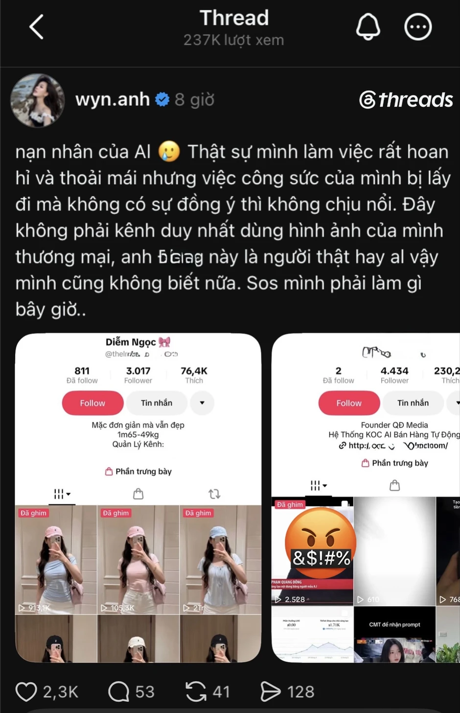 Nàng hot girl lên tiếng cầu cứu, nạn nhân bị lợi dụng bởi công nghệ AI
