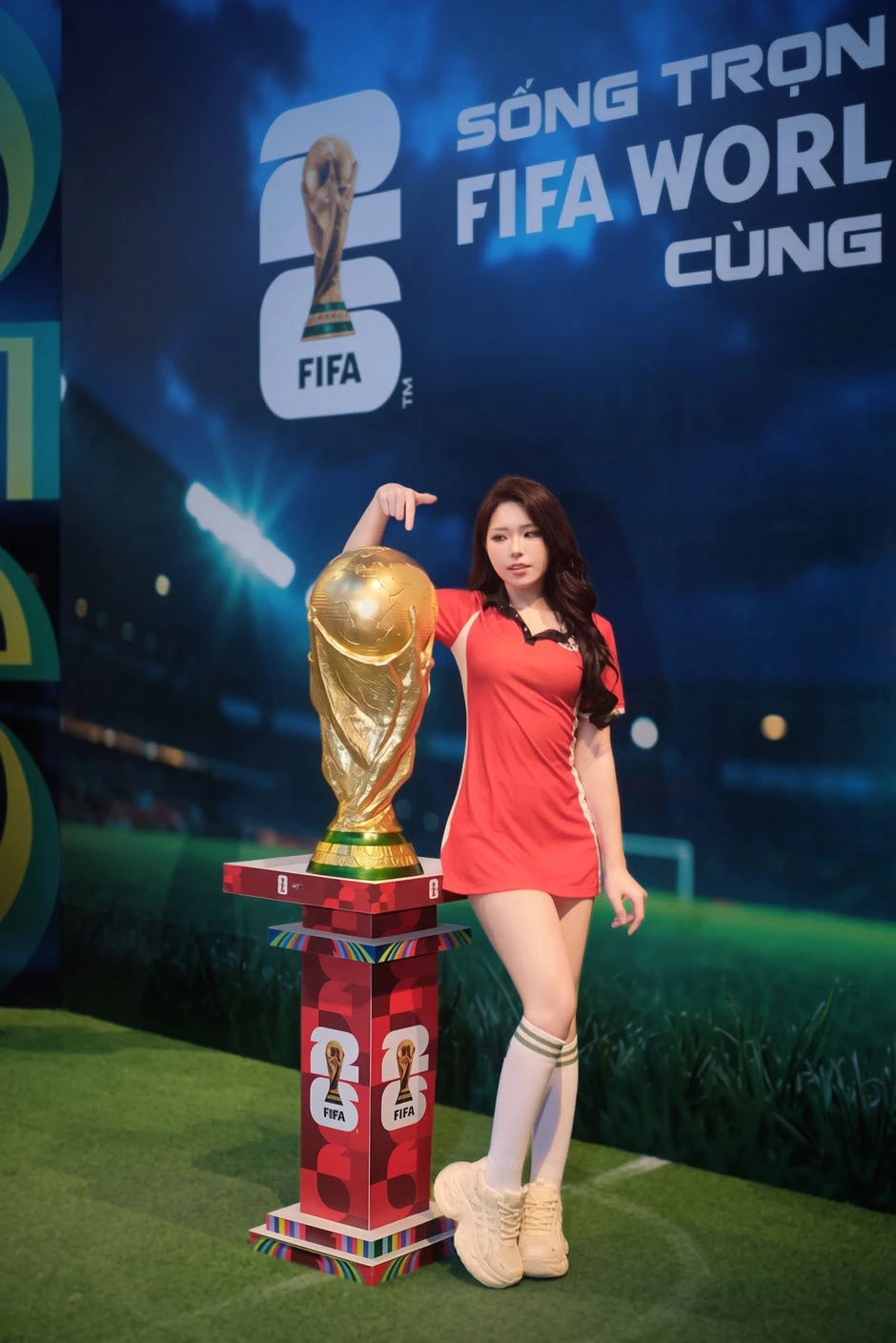Ngắm nhan sắc ấn tượng của hot girl "Nóng cùng FIFA World Cup 2026", fan Panama đồng loạt điểm danh