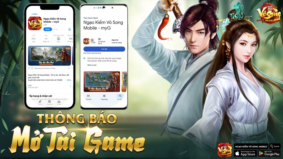 Ngạo Kiếm Vô Song Mobile - myG chính thức ra mắt 19h00 ngày 05/06/2026