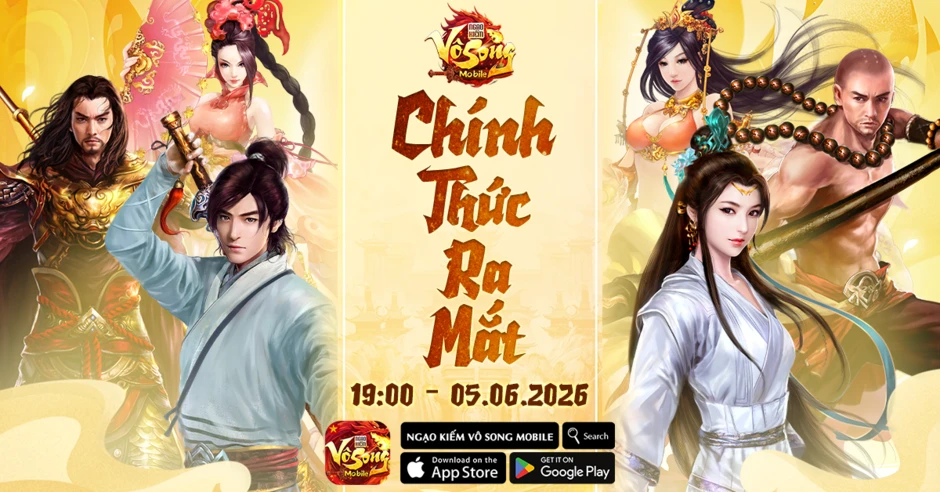 Ngạo Kiếm Vô Song Mobile - myG chính thức ra mắt 19h00 ngày 05/06/2026
