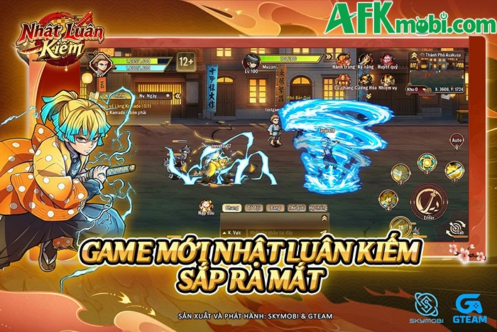 Nhật Luân Kiếm game MMORPG chủ đề Thanh Gươm Diệt Quỷ