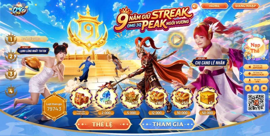 OMG 3Q xứng danh tượng đài game Tam Quốc với đại tiệc sinh nhật 9 tuổi bùng nổ OMG 3Q xứng danh tượng đài game Tam Quốc với đại tiệc sinh nhật 9 tuổi bùng nổ