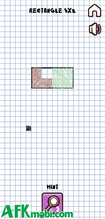 Paper Block - Xếp các mảnh khối được cho vào khung hình có sẵn