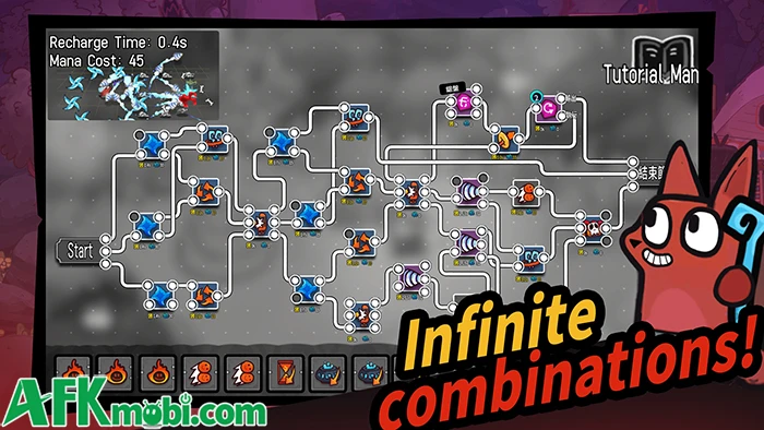 Path of Spellcraft game hành động 2D với cơ chế liên kết kỹ năng