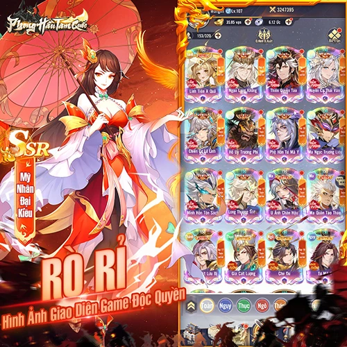 Phong Hầu Tam Quốc game chiến thuật đấu tướng về Việt Nam